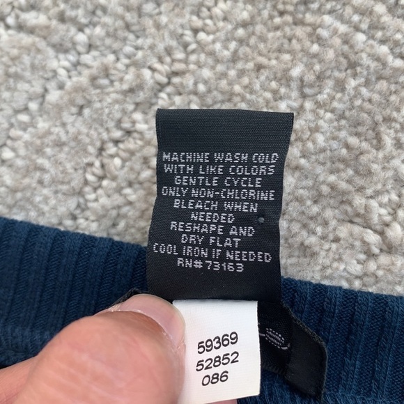 Spense Midnight Blue Cap Sleeve Knee Length Knit Dress with Zipper Size 14 - Picture 10 of 10